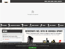 Tablet Screenshot of giuggiasport.it